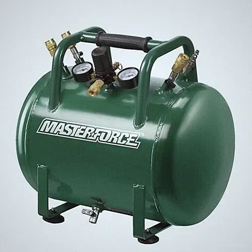 10 Gallon 225 PSI Portable Jobsite Air Compressor Pneumatic Steel Tank Storage