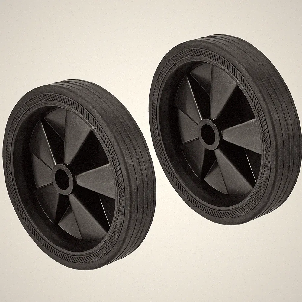 2pcs 5.8" Air Compressor Wheels Universal Air Compressor Wheel Replacement Part
