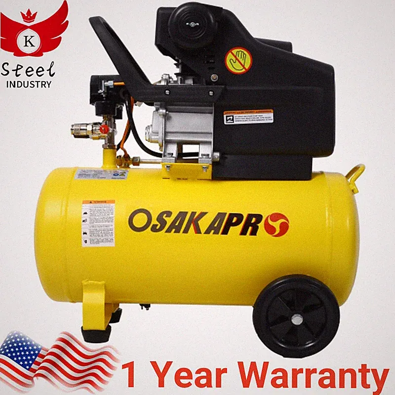 3.5HP Portable 10 Gallons Oil-Lubricated Air Compressor Tank Ultra Quiet Horizon