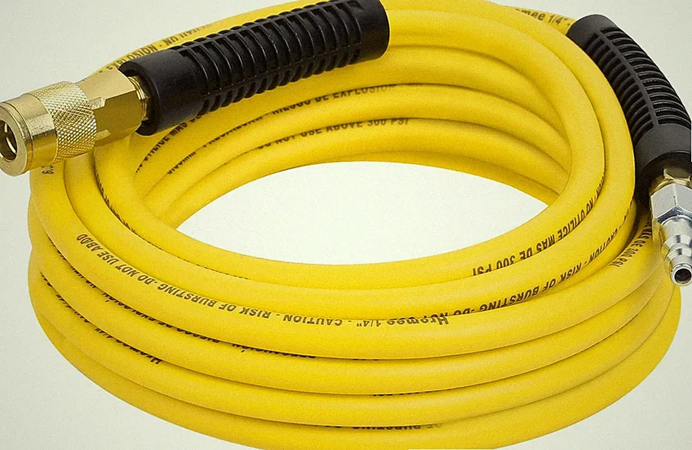 Air Compressor Hose 1/4 Inch X 25 Feet Hybrid Hose with Fittings, 1/4" Industria