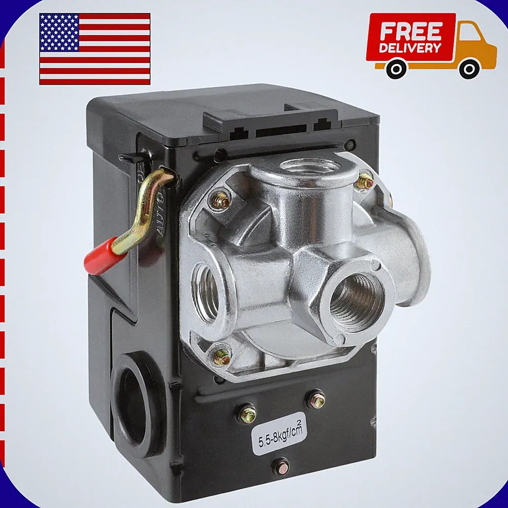 Air Compressor Pressure Switch Replacement LF10-4H with 95-125 PSI Range and 20A
