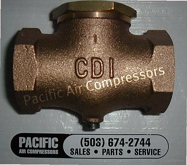 IN LINE CHECK VALVES VERTICAL OR HORIZONTAL CB SERIES AIR COMPRESSOR PARTS 1"