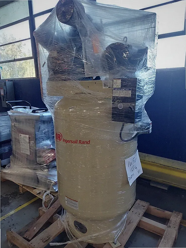 INGERSOLL RAND Electric Air Compressor: 10 hp, 2 Stage, Vertical, 120 gal