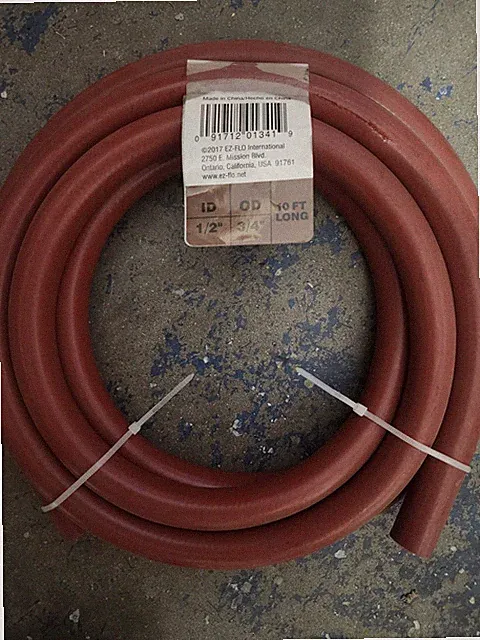 PVC High Pressure Air Hose 200 PSI 3/4in OD 1/2in ID X 10 Feet - Red - 98594