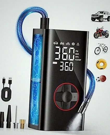 Tire Inflator Portable Air Compressor - 150PSI Cordless Air Pump for Car